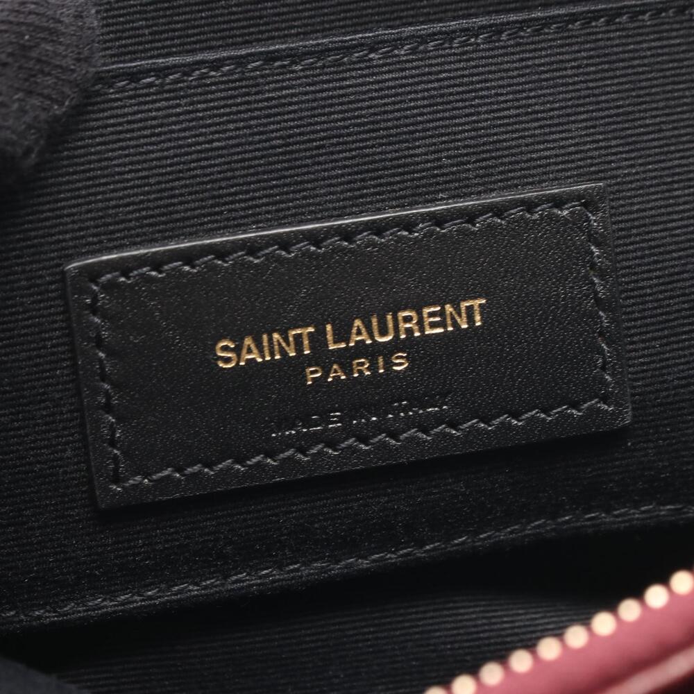 Saint Laurent Paris BECKY shoulder bag leather burgundy - Picture 4 of 8